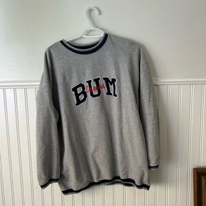 Vintage B.U.M Equipment Gray Men's Sweater
